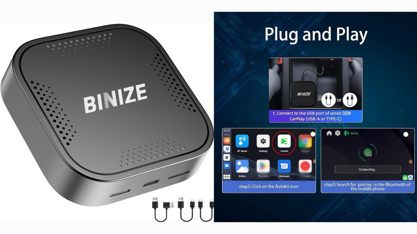 Binize Android 13 CarPlay AI Box
