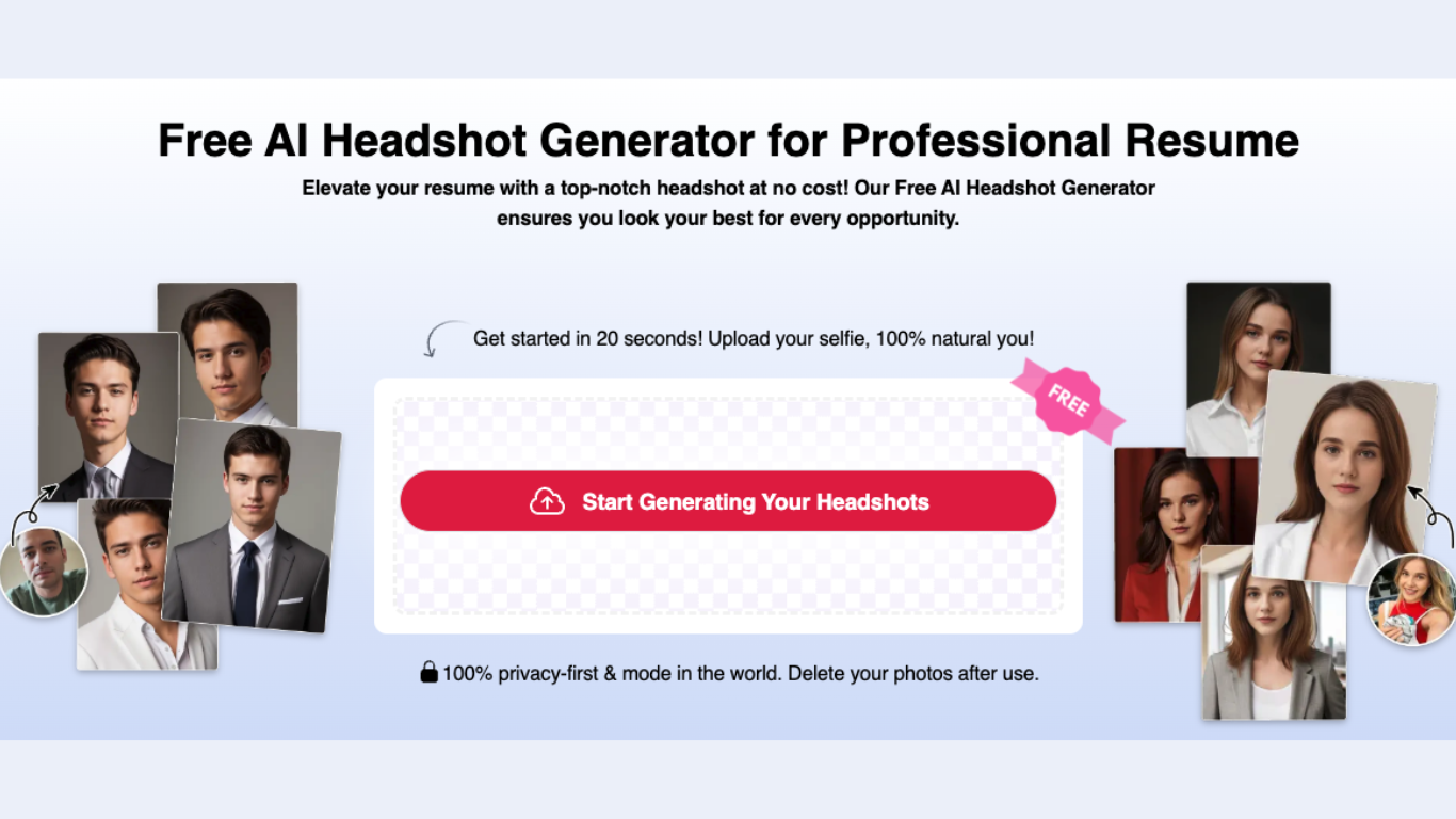 Free AI Headshot Generator - Supawork AI