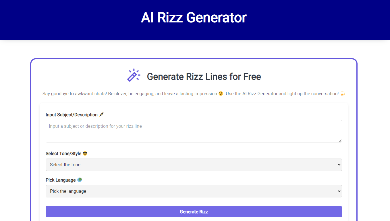 AI Rizz Generator - AI Tools One