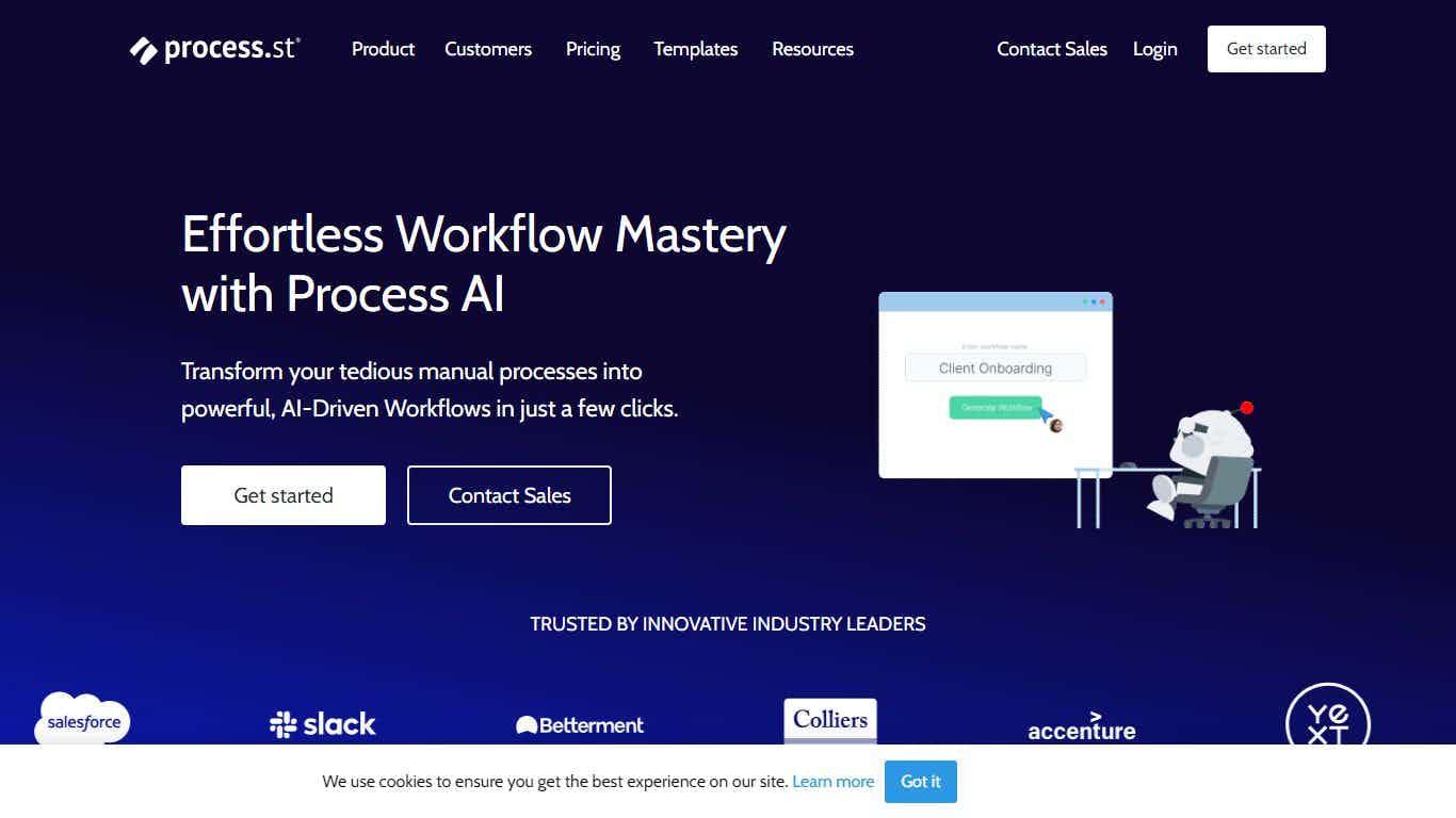 Process Street’s AI-powered process platform serves as a single source for teams to manage all recurring work, including workflows, knowledge, data, forms...