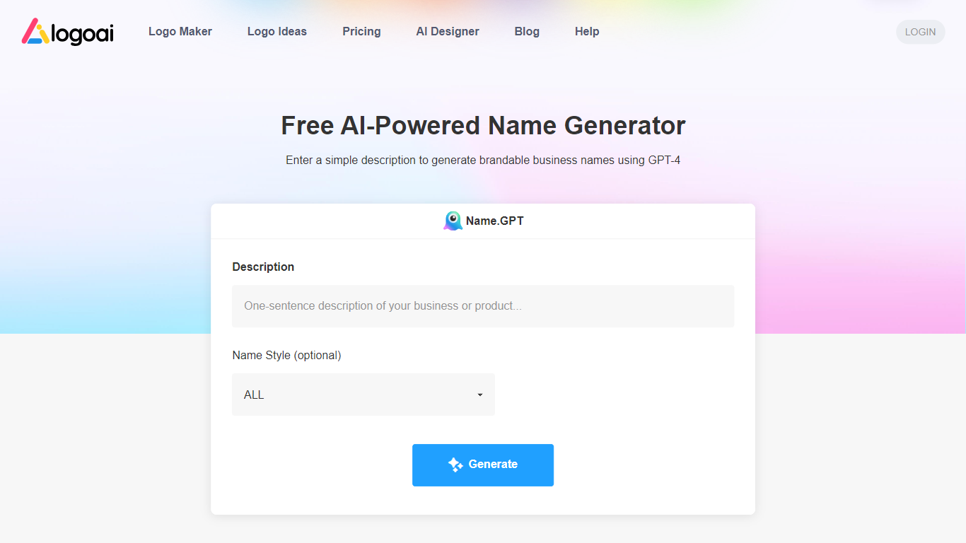 nameGPT - AI Company Name Generator}