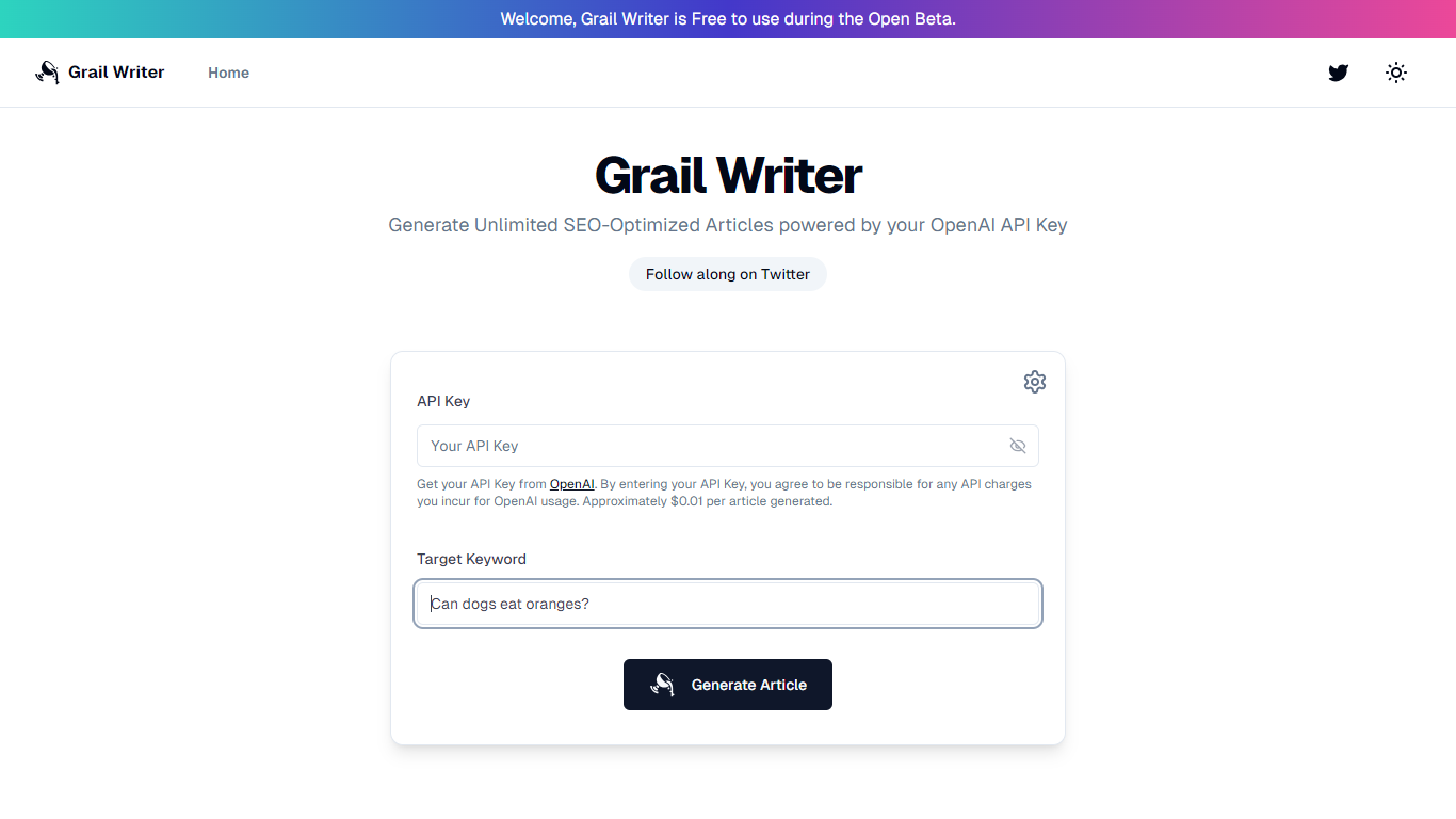 Grail Writer