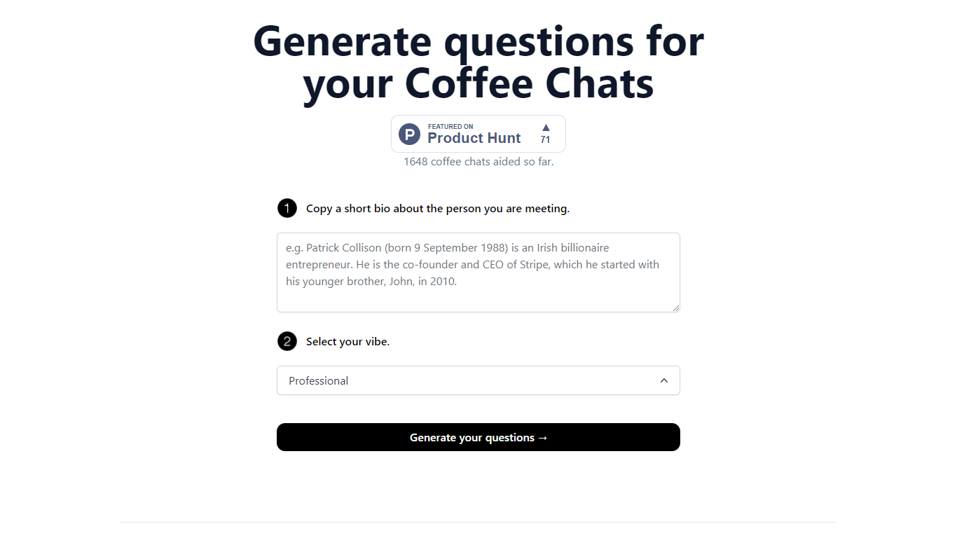 CoffeeChat AI