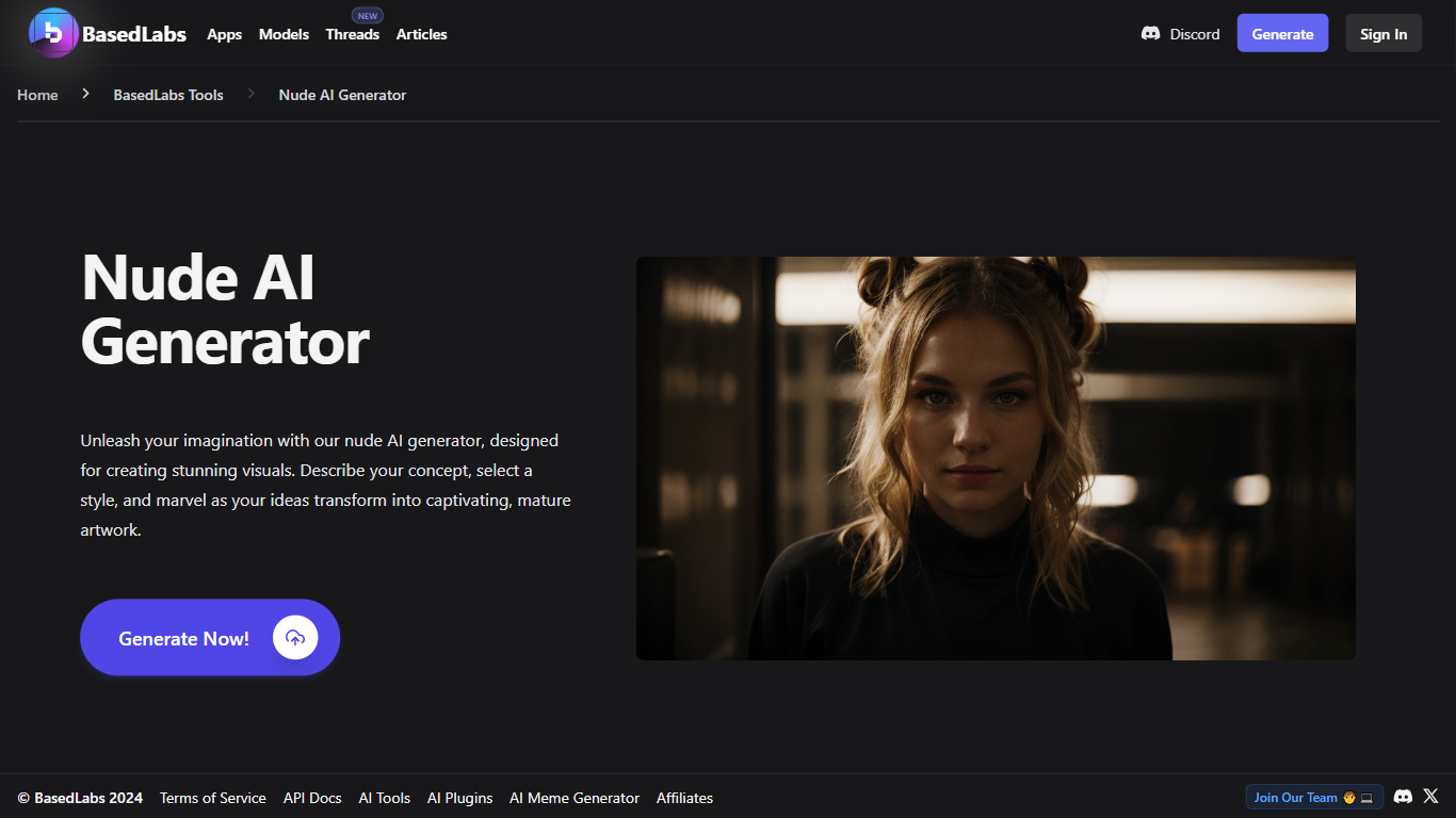 Nude AI Generator - BasedLabs.ai