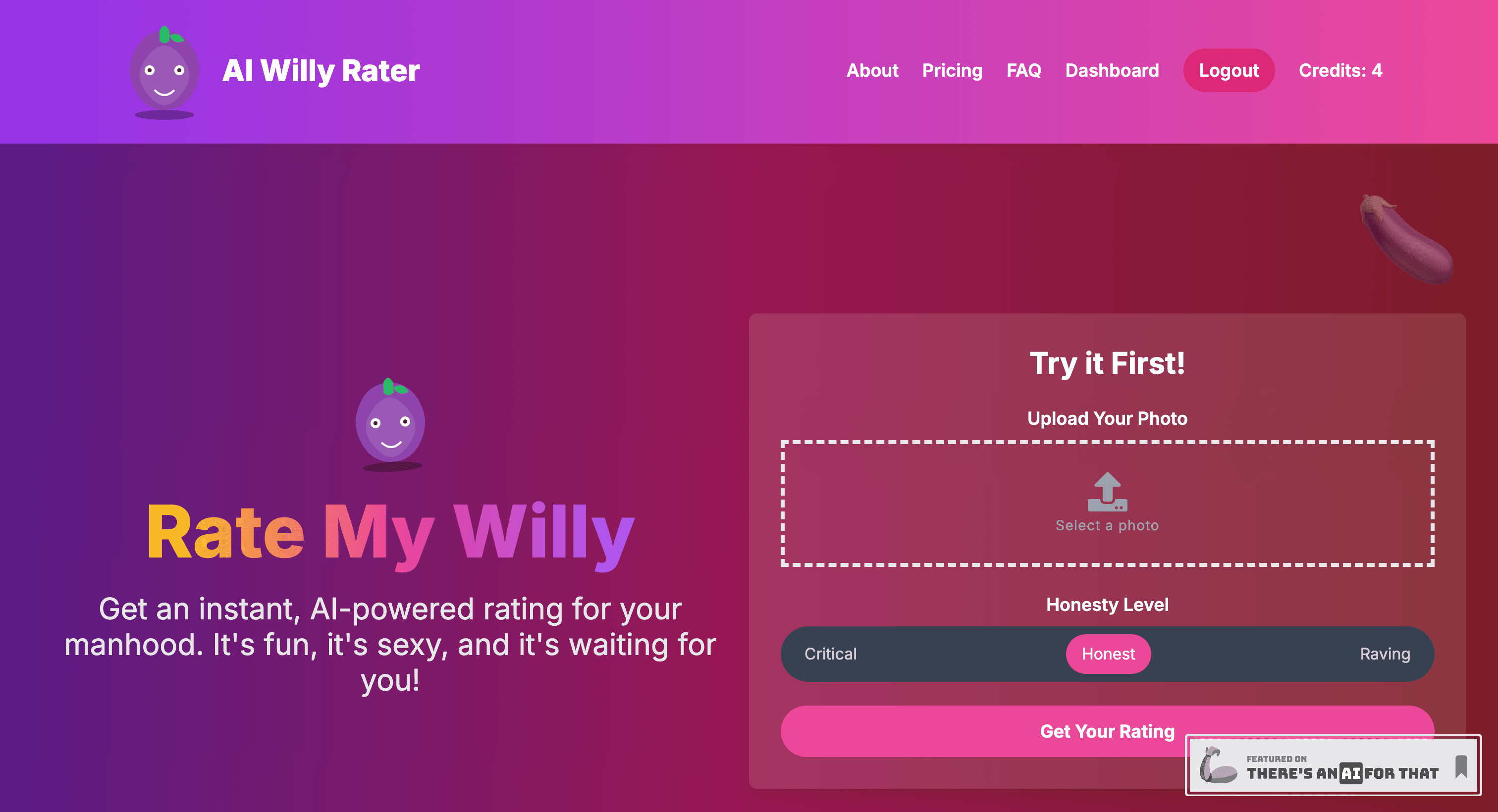 AI Willy Rater