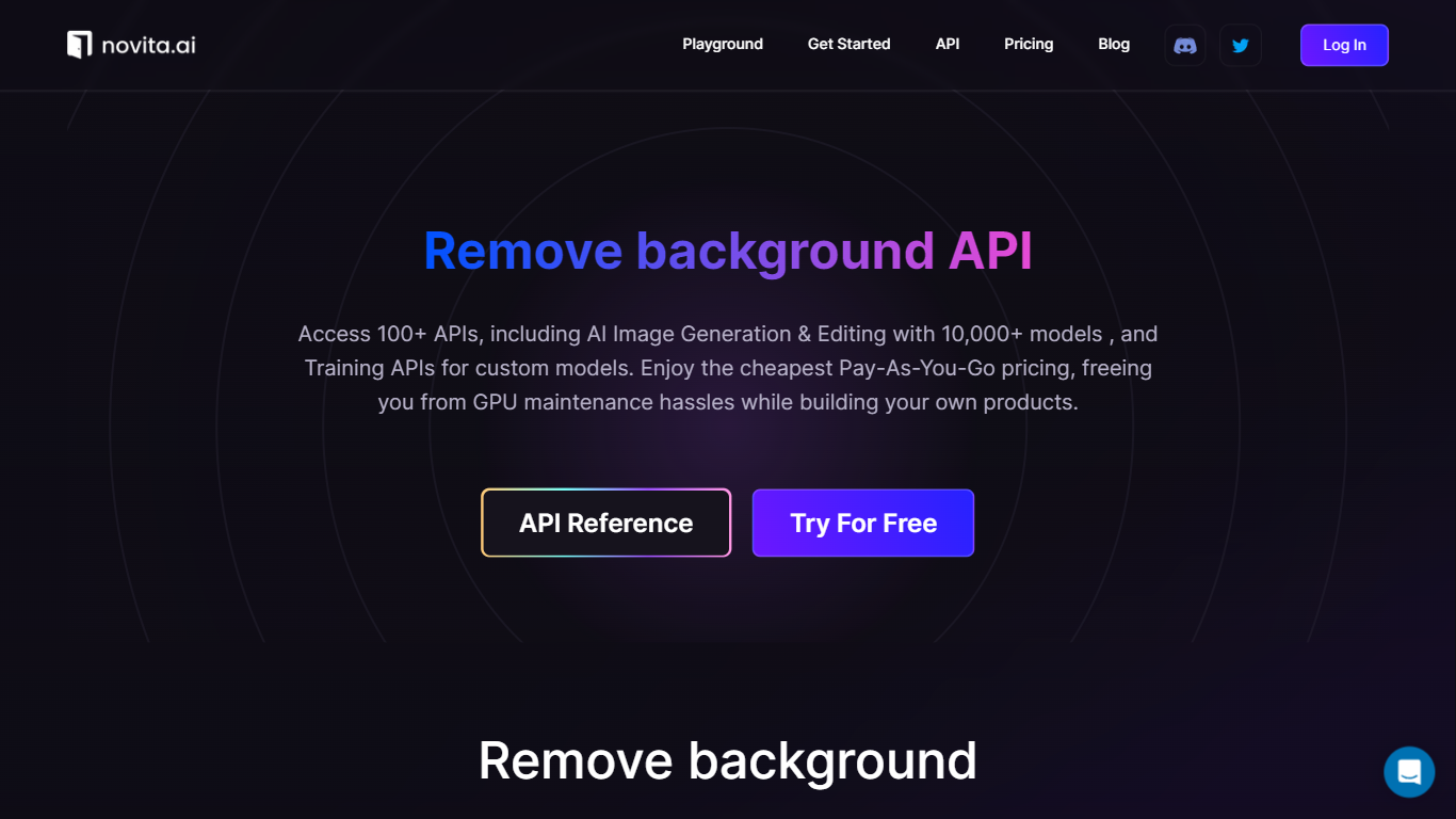 The Remove-background API of novita.ai