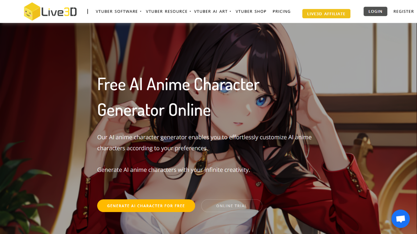 AI Anime Character Generator By Live3D Pricing, Reviews, Alternatives