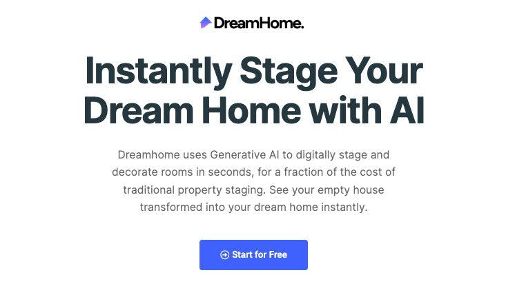 Dreamhome - AI Powered Property Staging