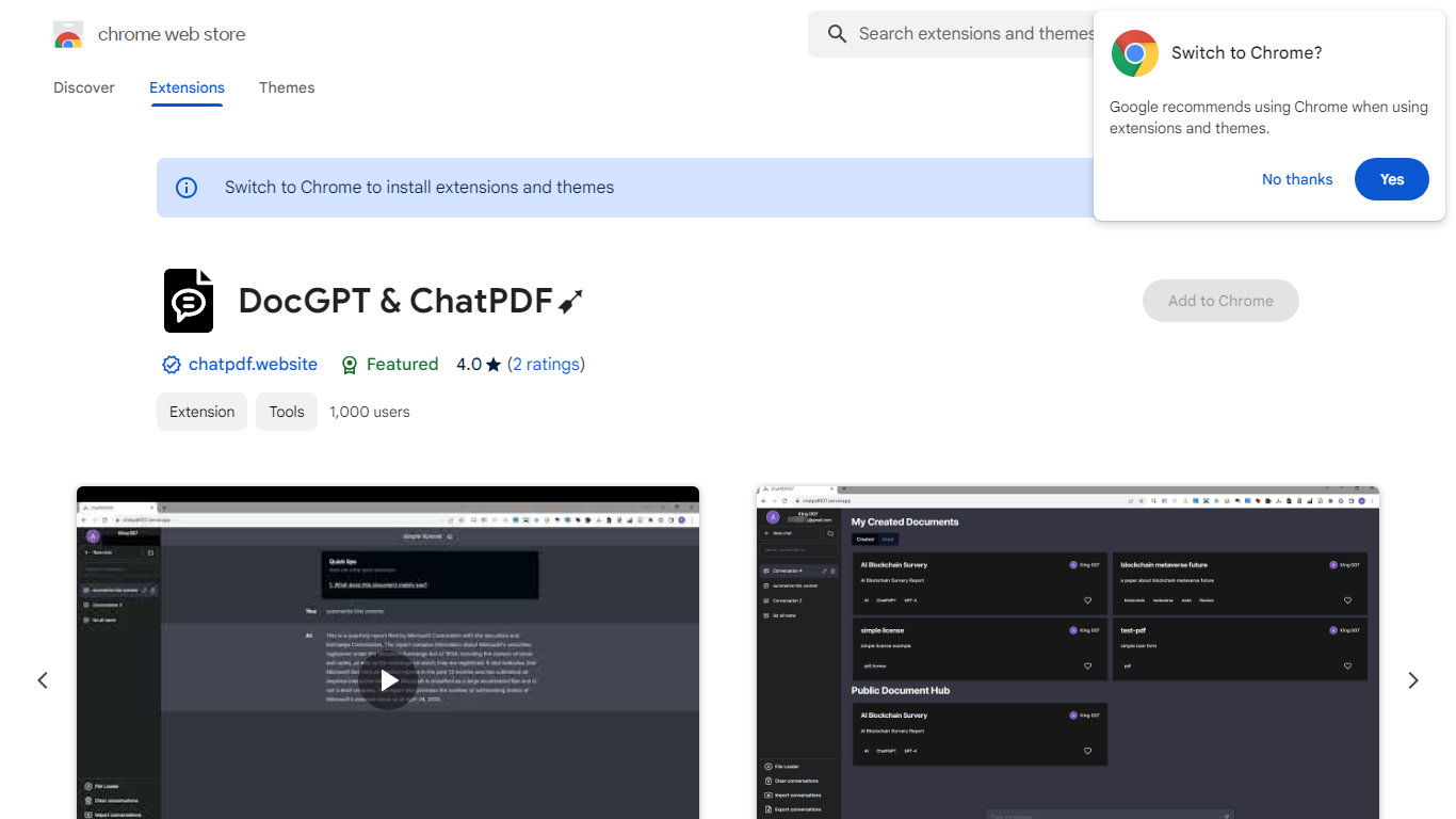 DocGPT & ChatPDFâ¶