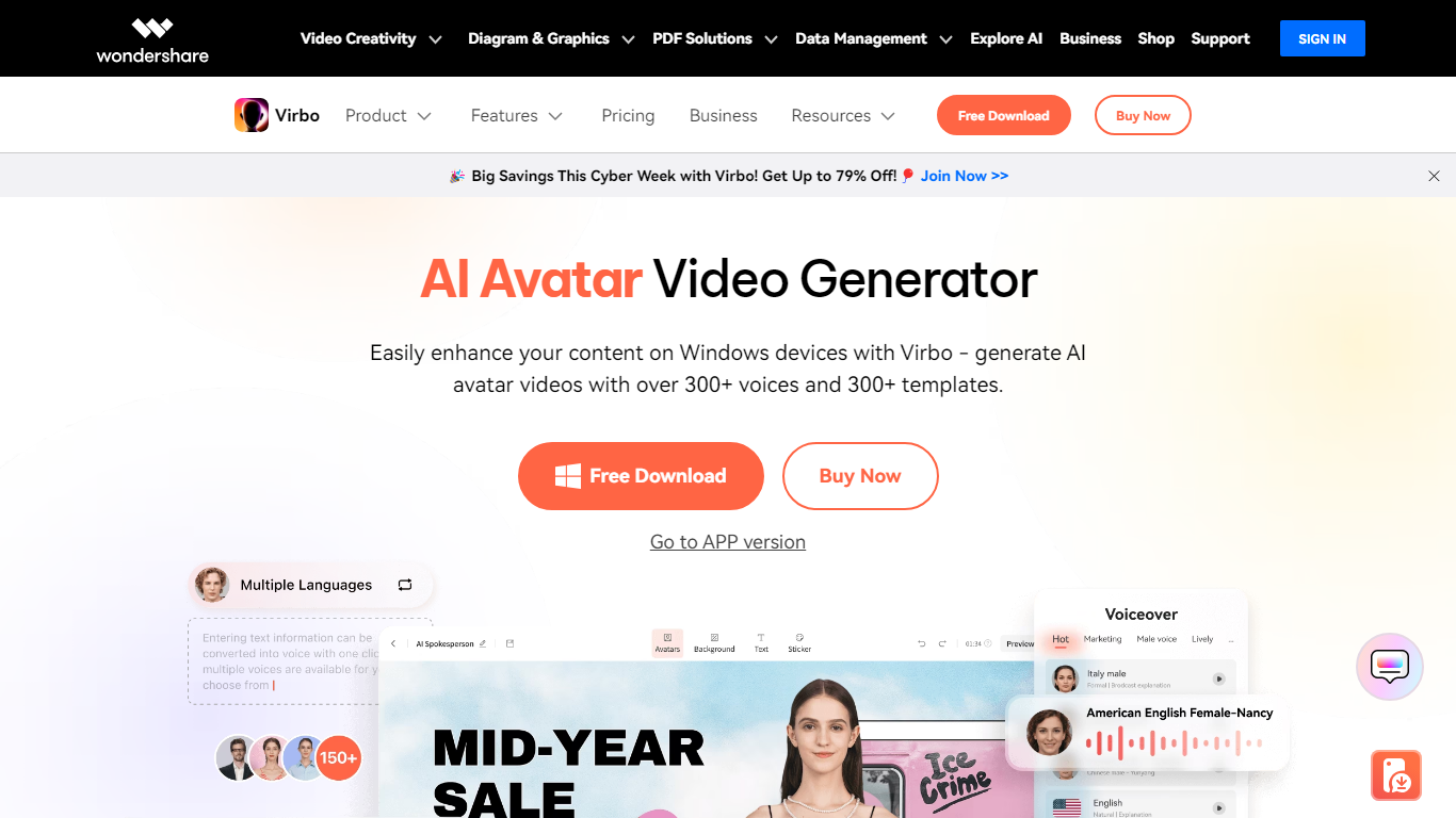 AI Avatar Video Generator By Wondershare