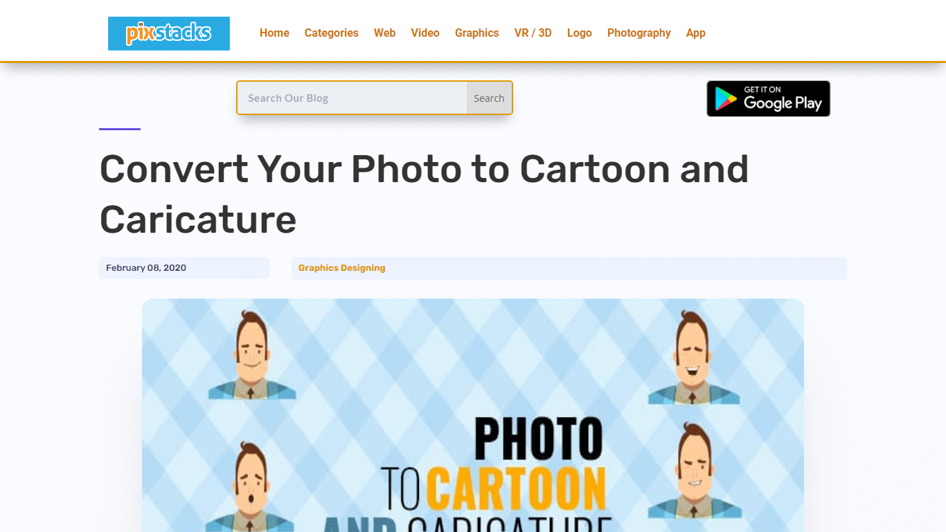 Photo to Cartoon and Caricature By pixstacks