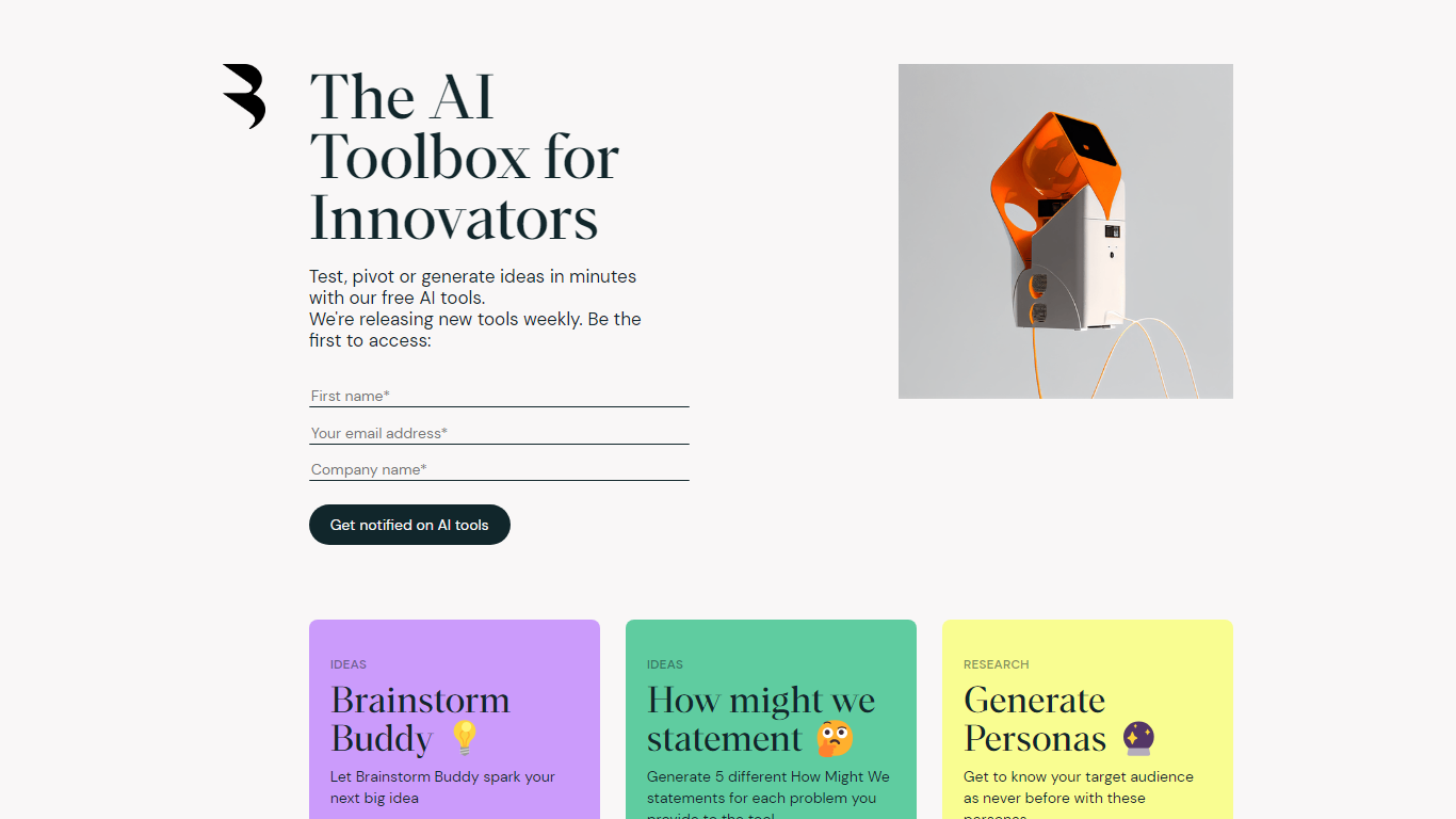 AI Toolbox for innovators