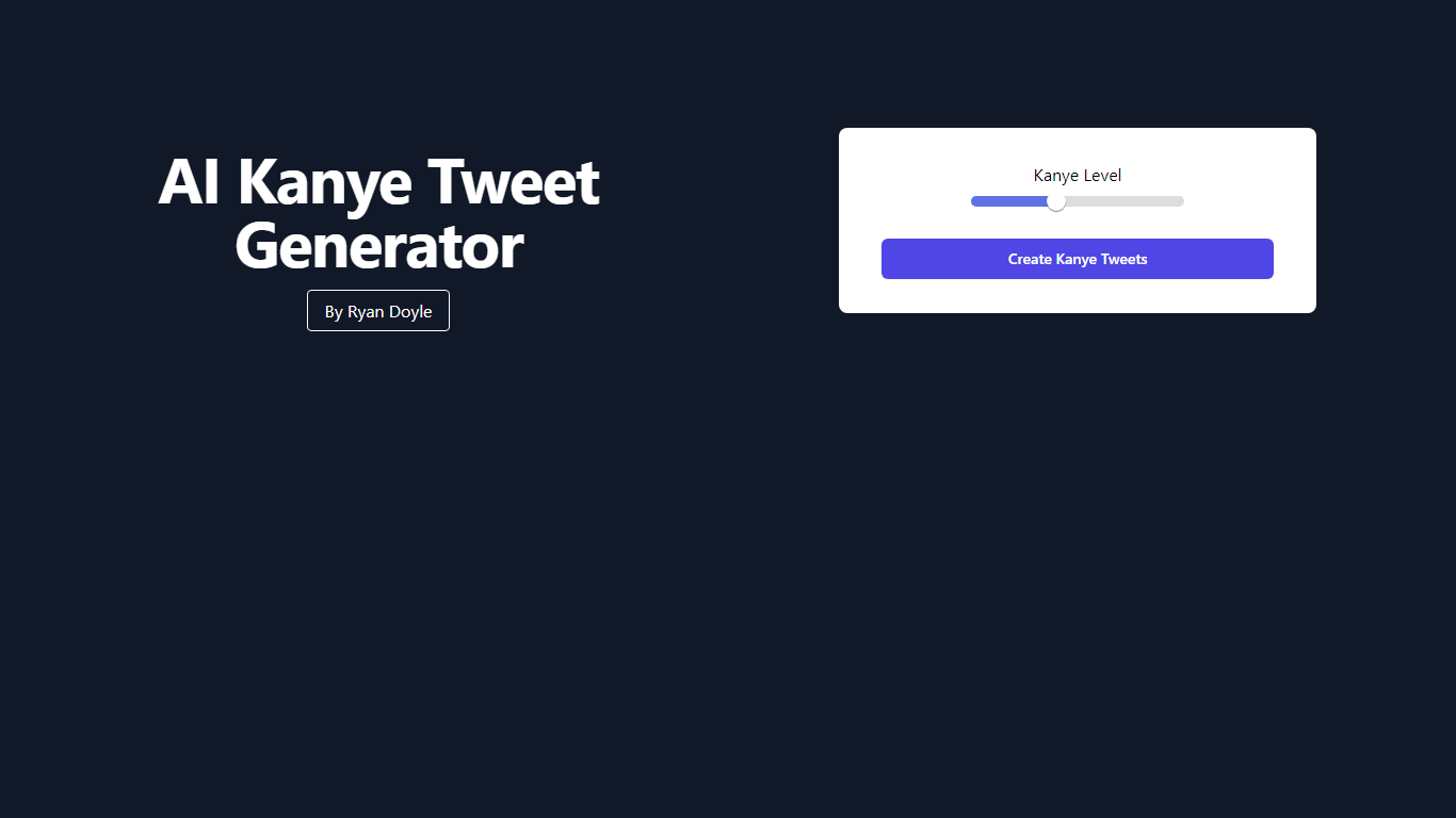 Kanye Tweet Generation