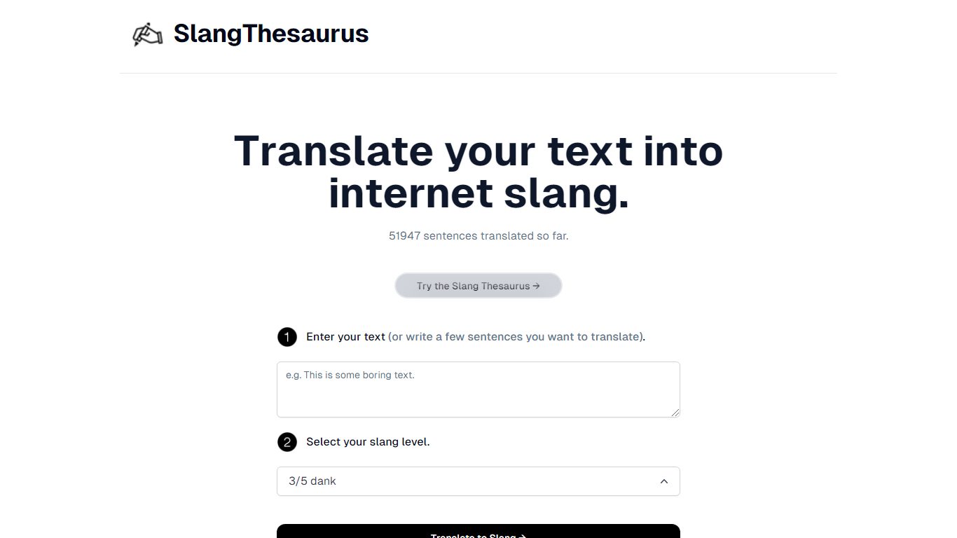 Slang Thesaurus