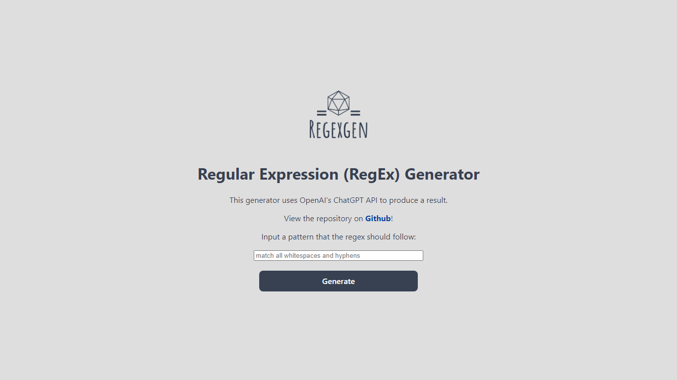 regEx Generator
