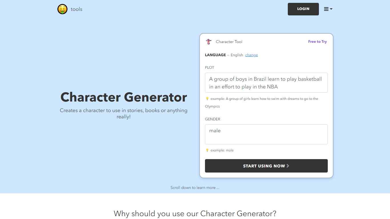 Character Generator | nichesss