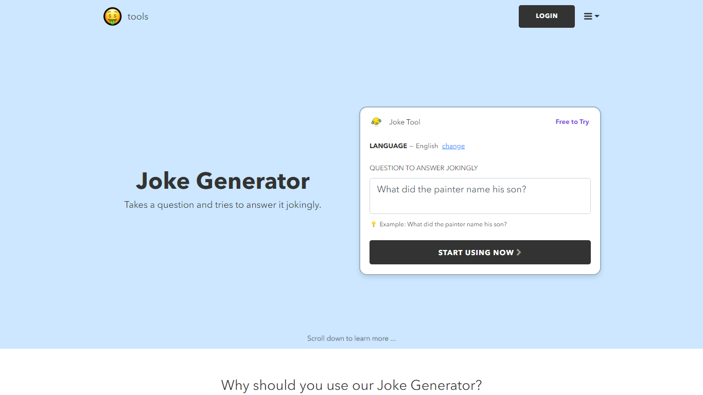 Joke Generator | nichesss