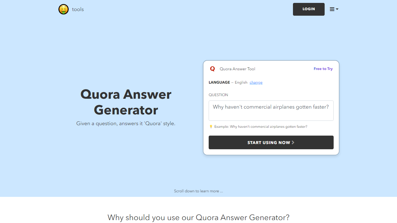 Quora Answer Generator | nichesss