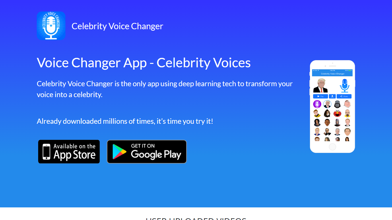 Voice Changer App - Celebrity Voices