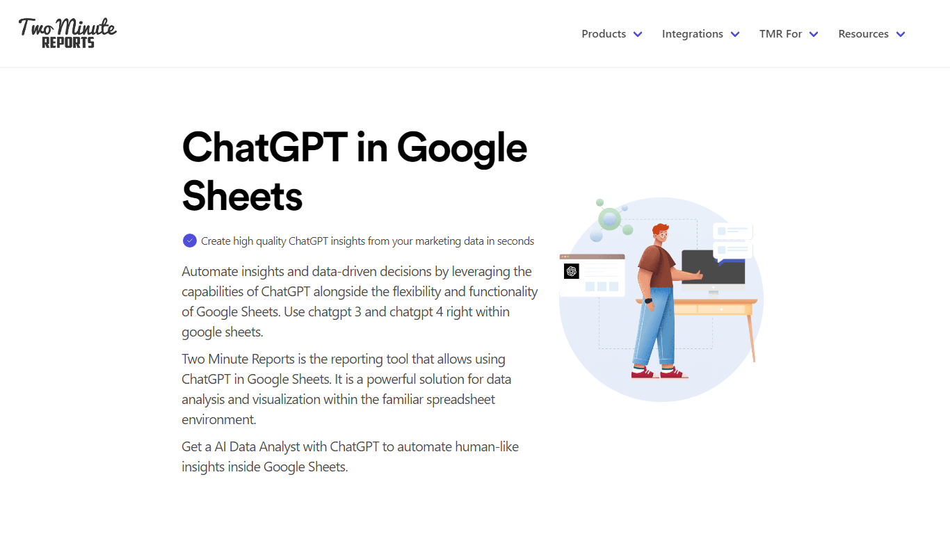 ChatGPT in Google Sheets