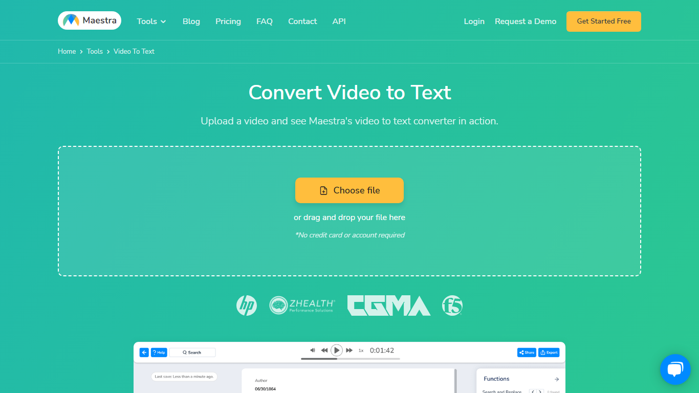 Convert Video to Text - Maestra