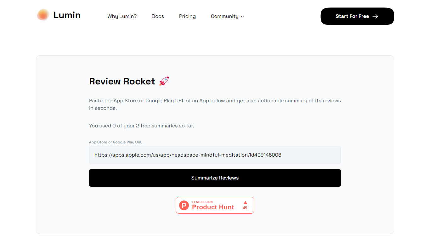 Review Rocket by Lumin