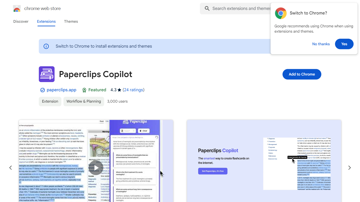 Paperclips Copilot - Chrome Web Store