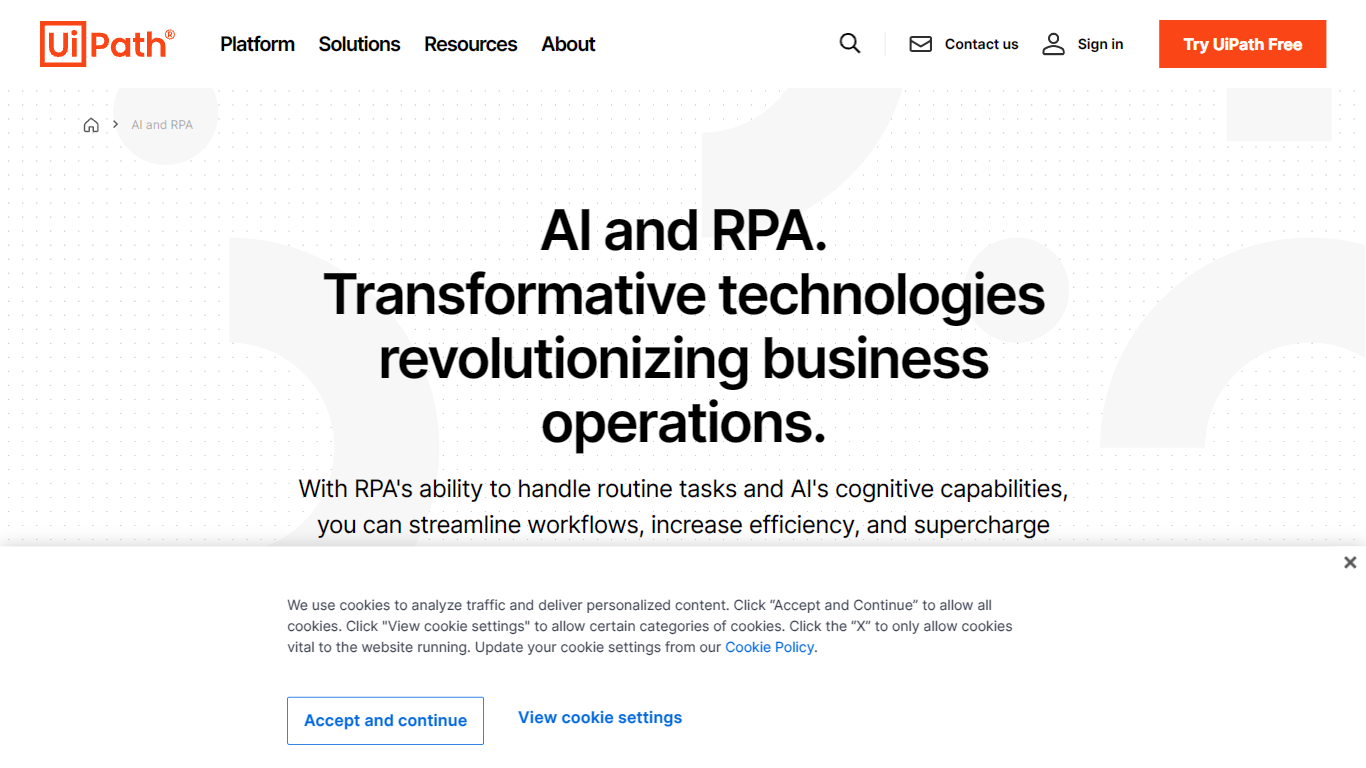 AI and RPA | UiPath