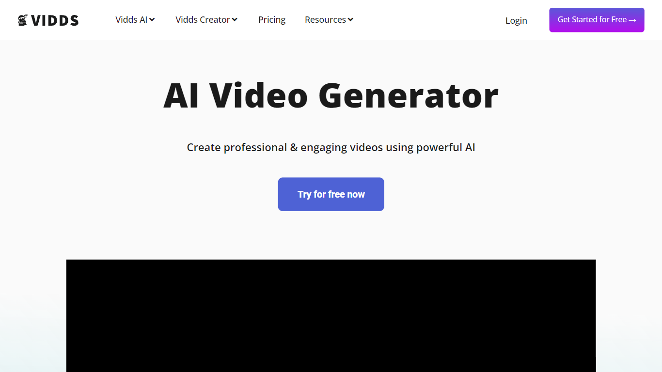 AI Video Generator - Vidds.co
