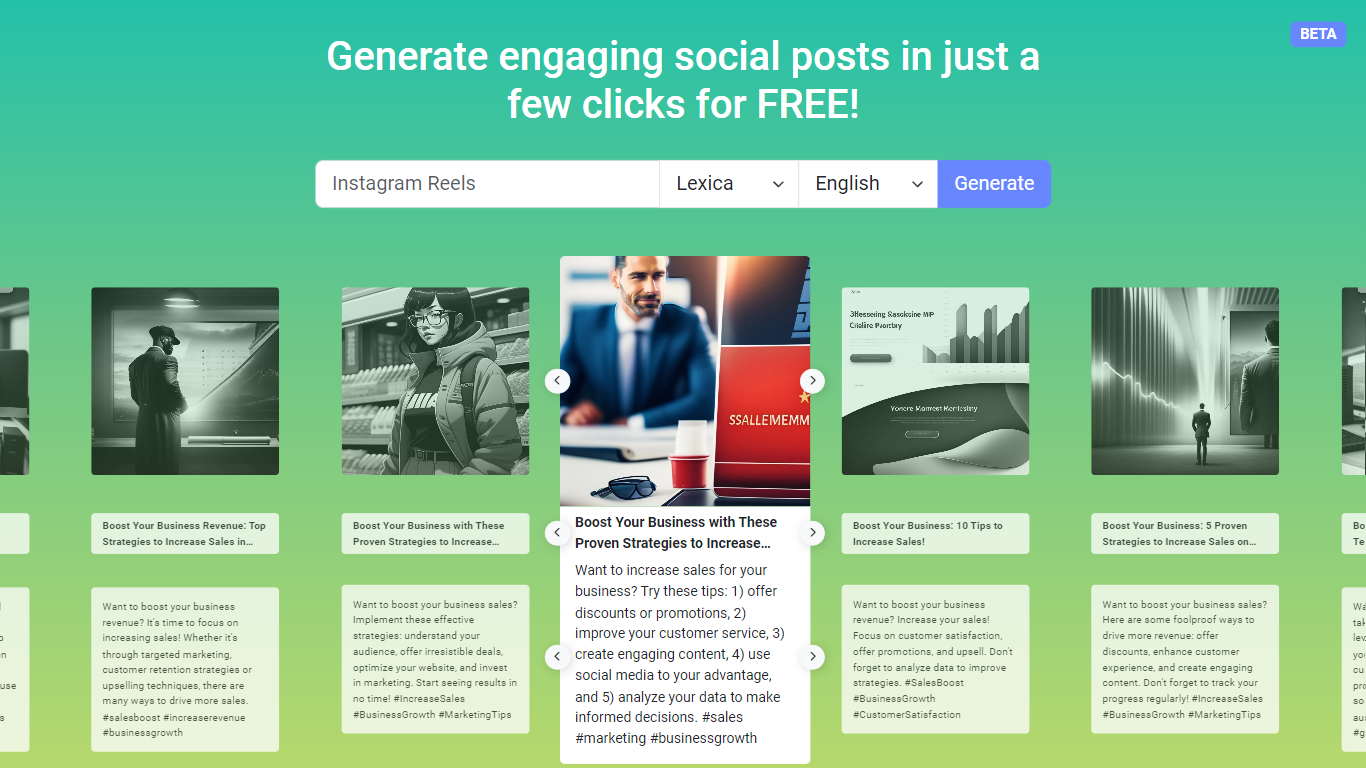 Social Media Post Generator | RADAAR