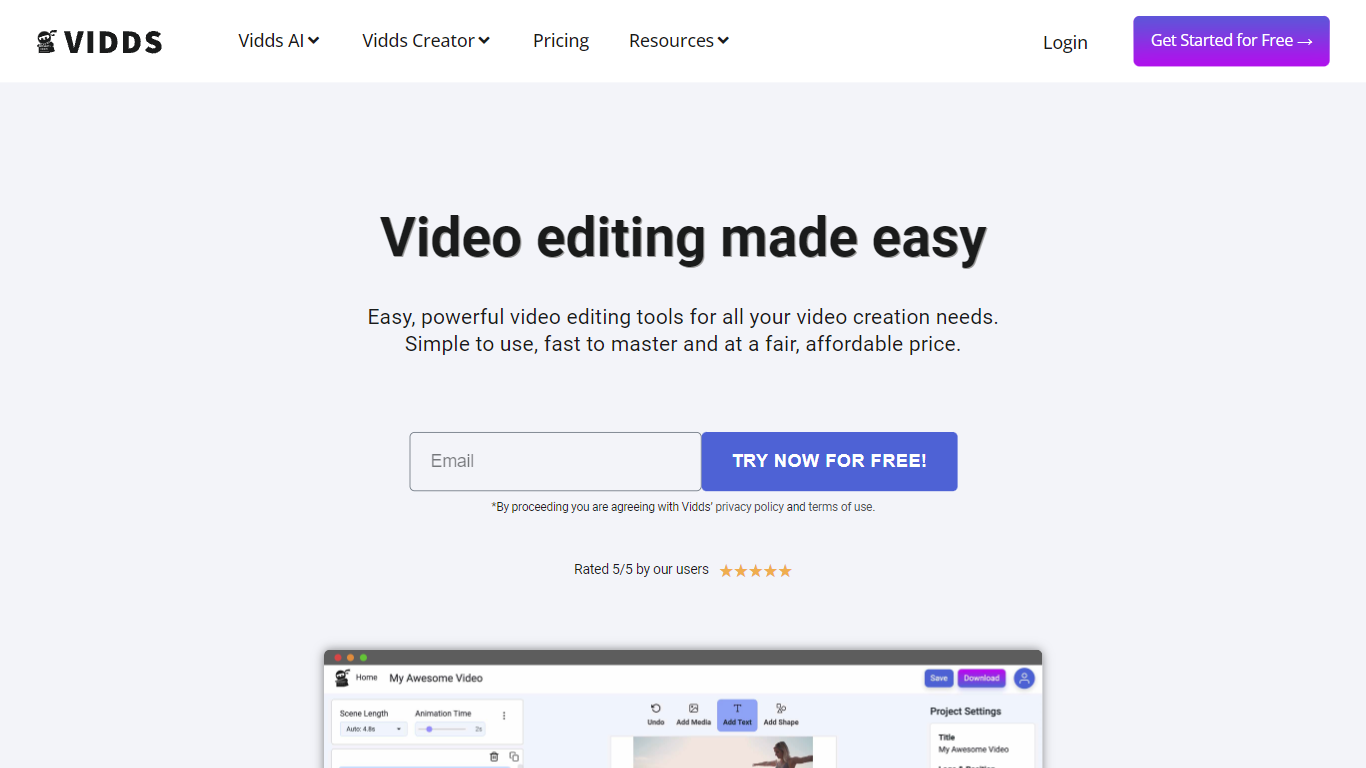 Video Editor - Vidds.co 