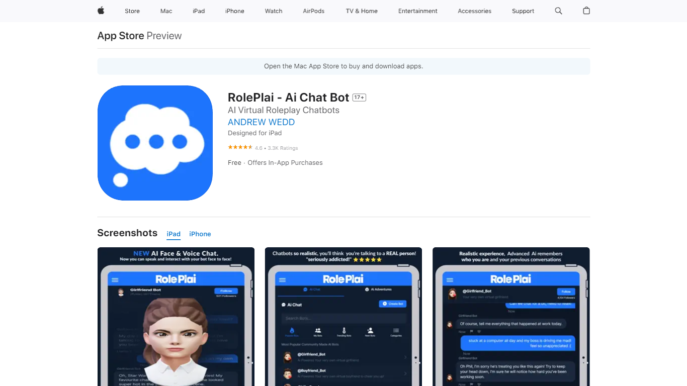 âRolePlai on the AppÂ Store