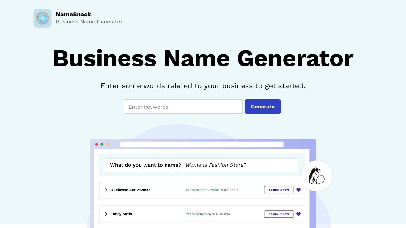 NameSnack - AI Company Name Generator}