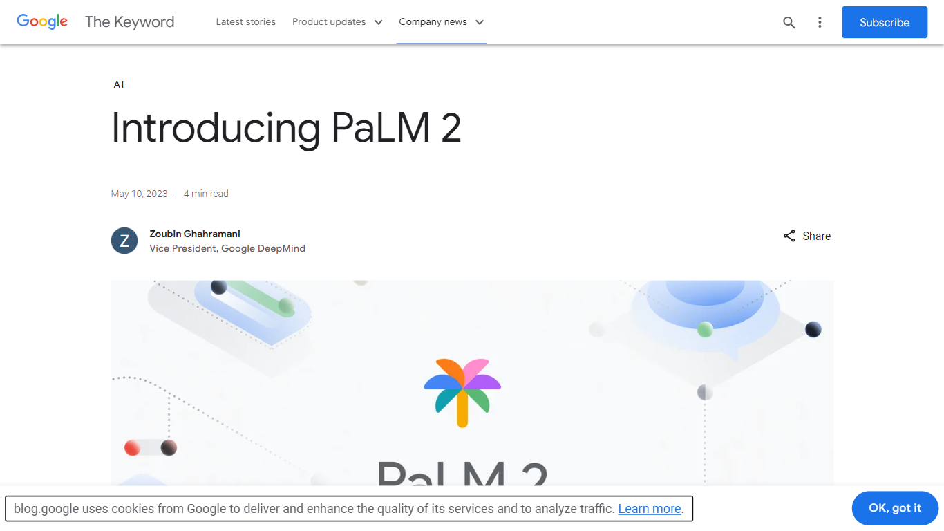 PaLM 2 - Google AI