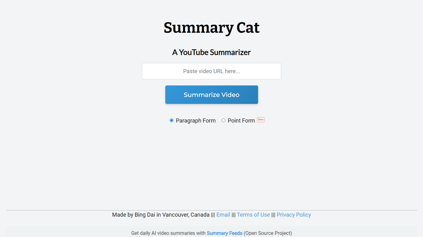 Summary Cat