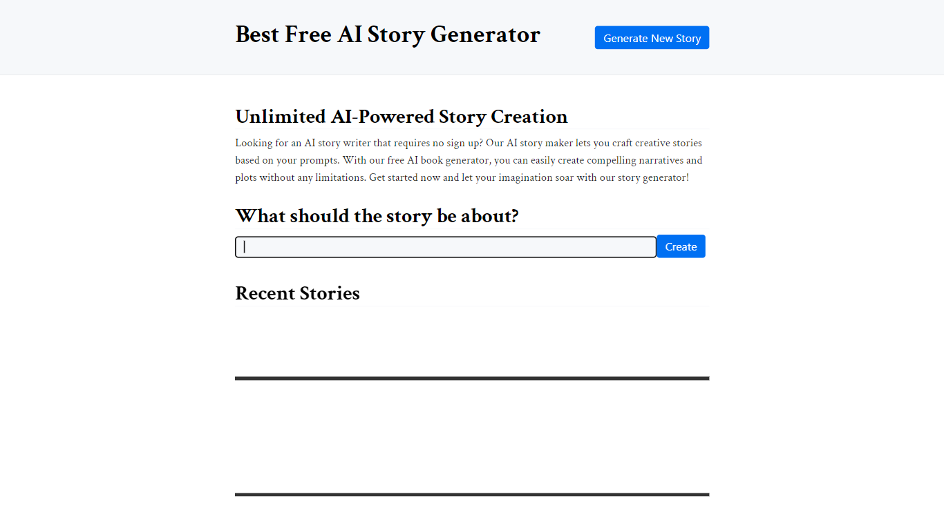 Best Free AI Story Generator