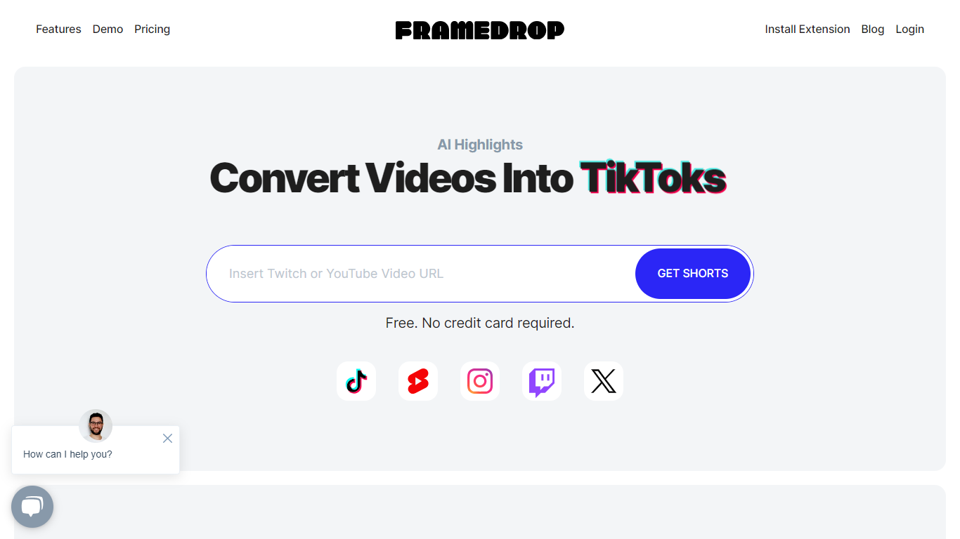 Framedrop - AI YouTube Shorts Generator}