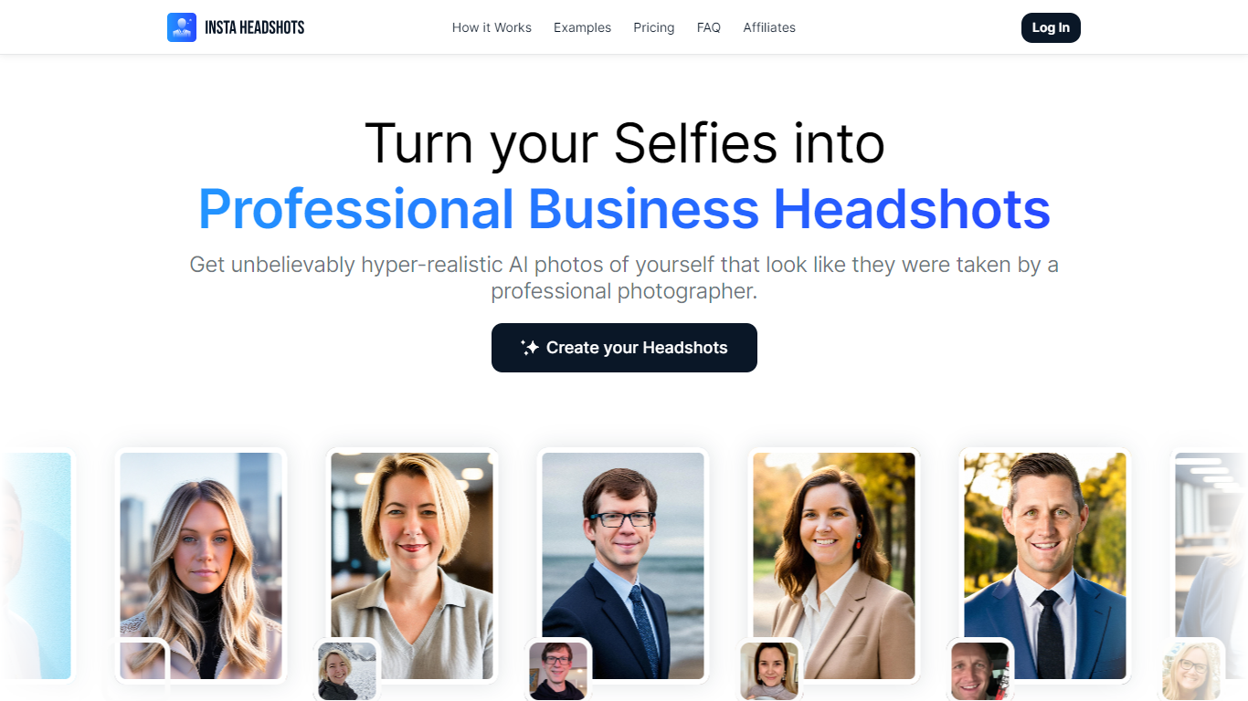  InstaHeadshots - AI Headshots Generator}
