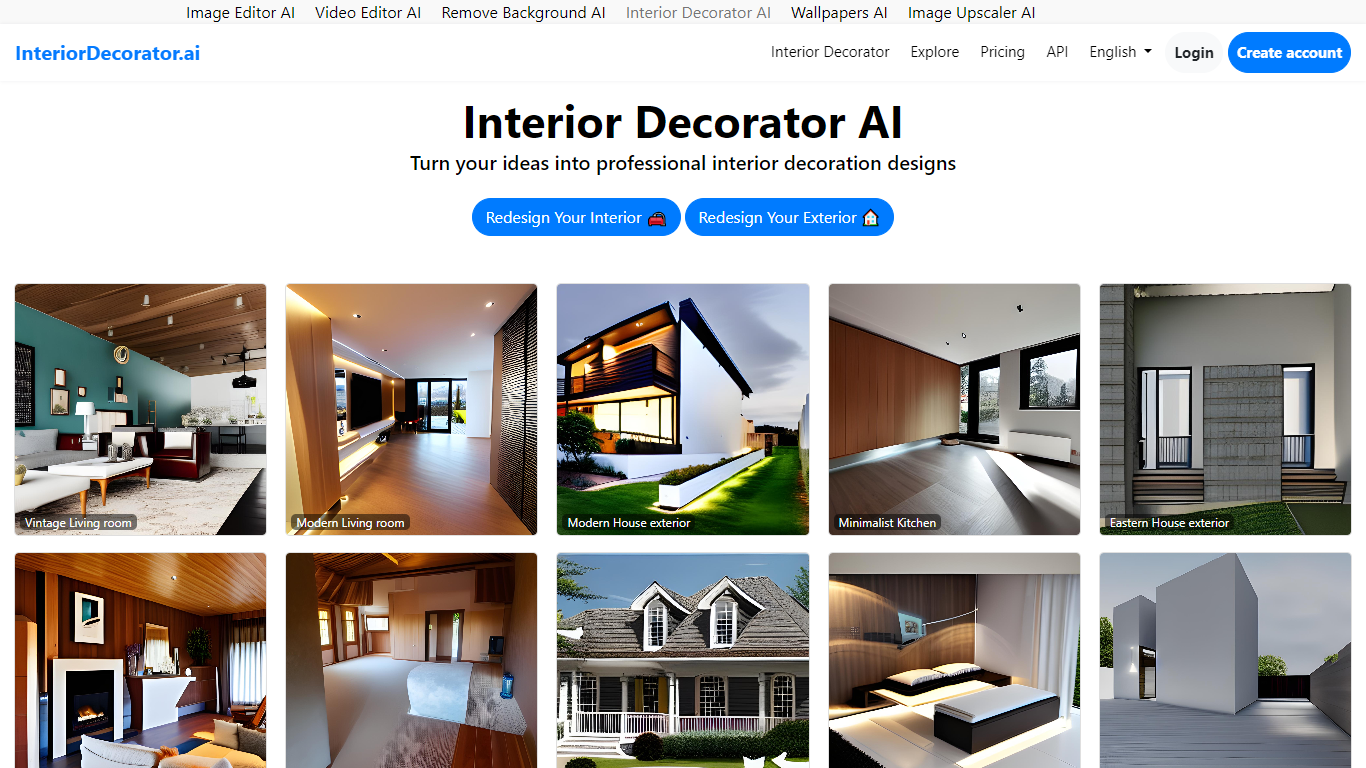 Interior decorator AI 