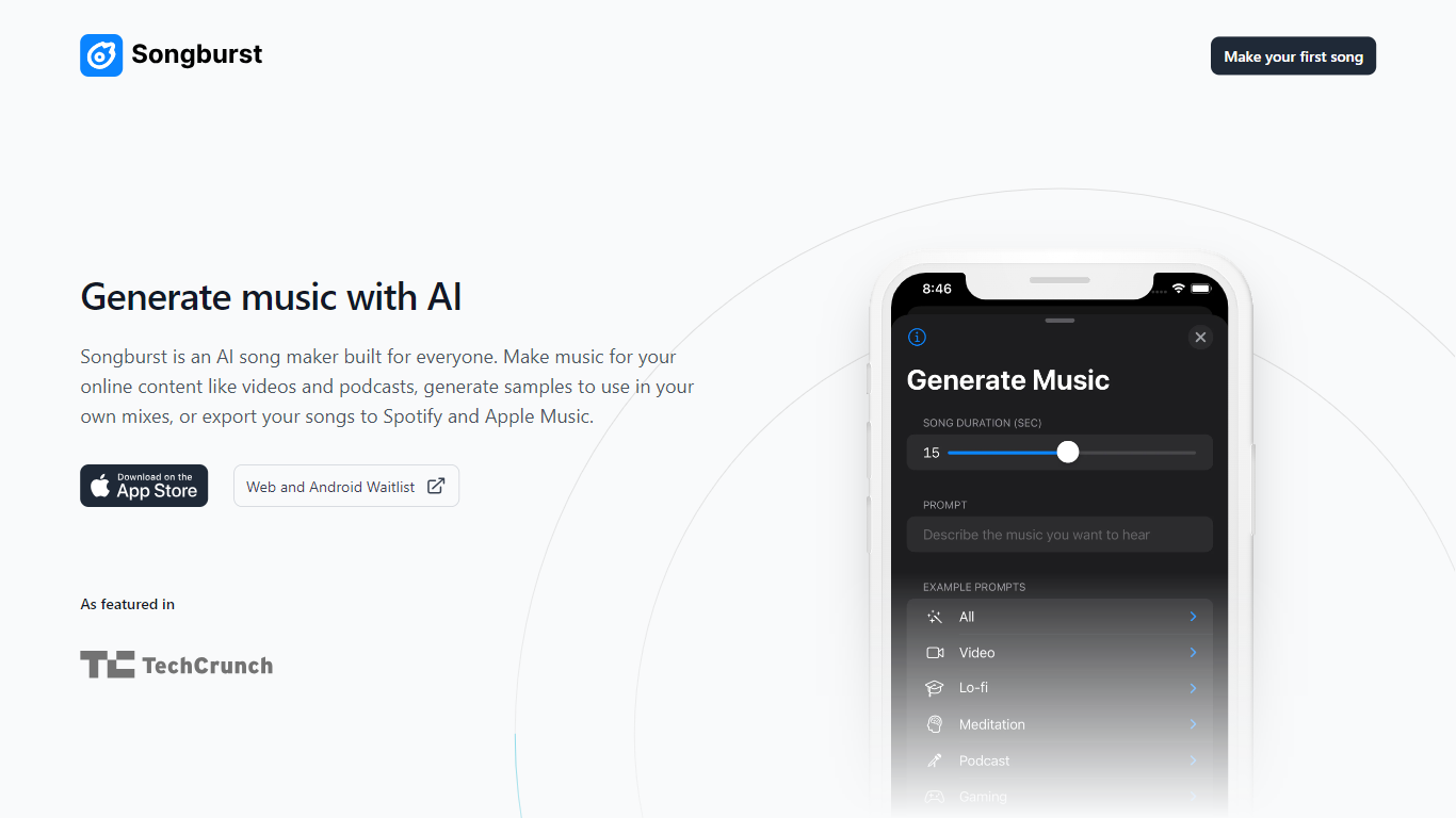 Songburst - AI Music Generator