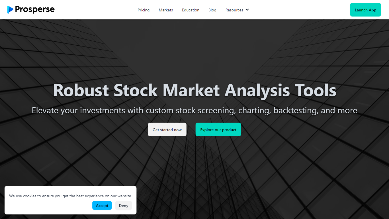 Automated Stock Screening, Charting, Backtesting & More | Prosperse