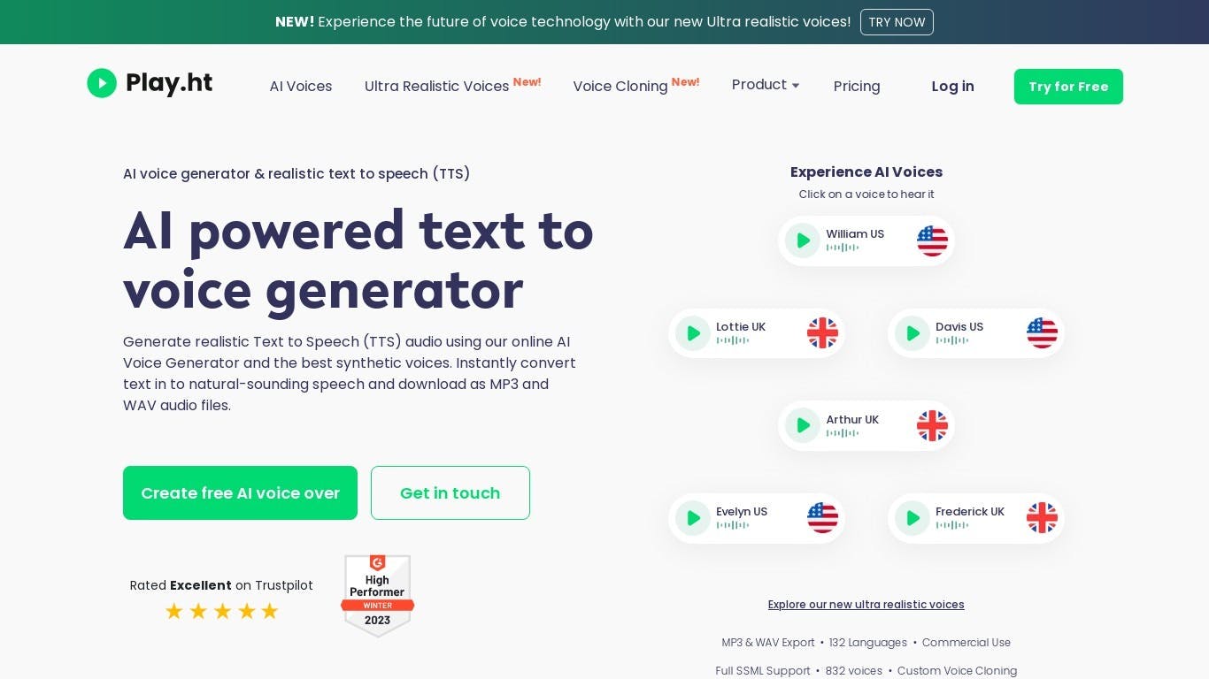 Text to Speech & AI Voice Generator - ElevenLabs