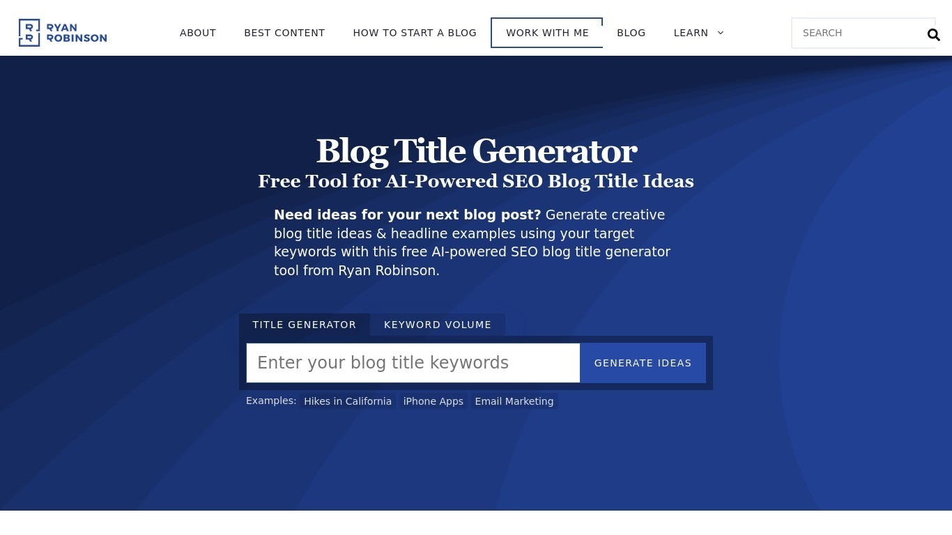RR-Blog Title Generator