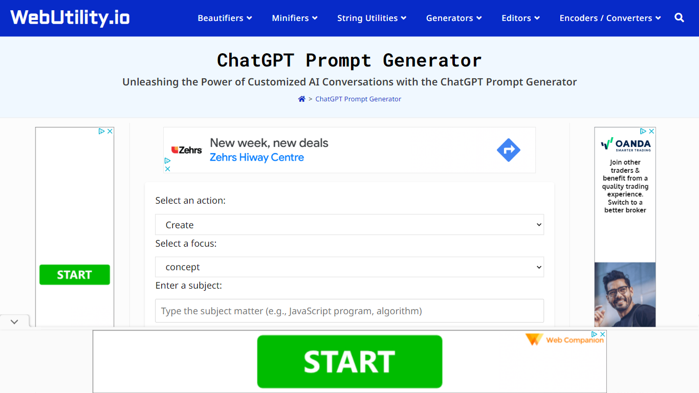 ChatGPT Prompt Generator