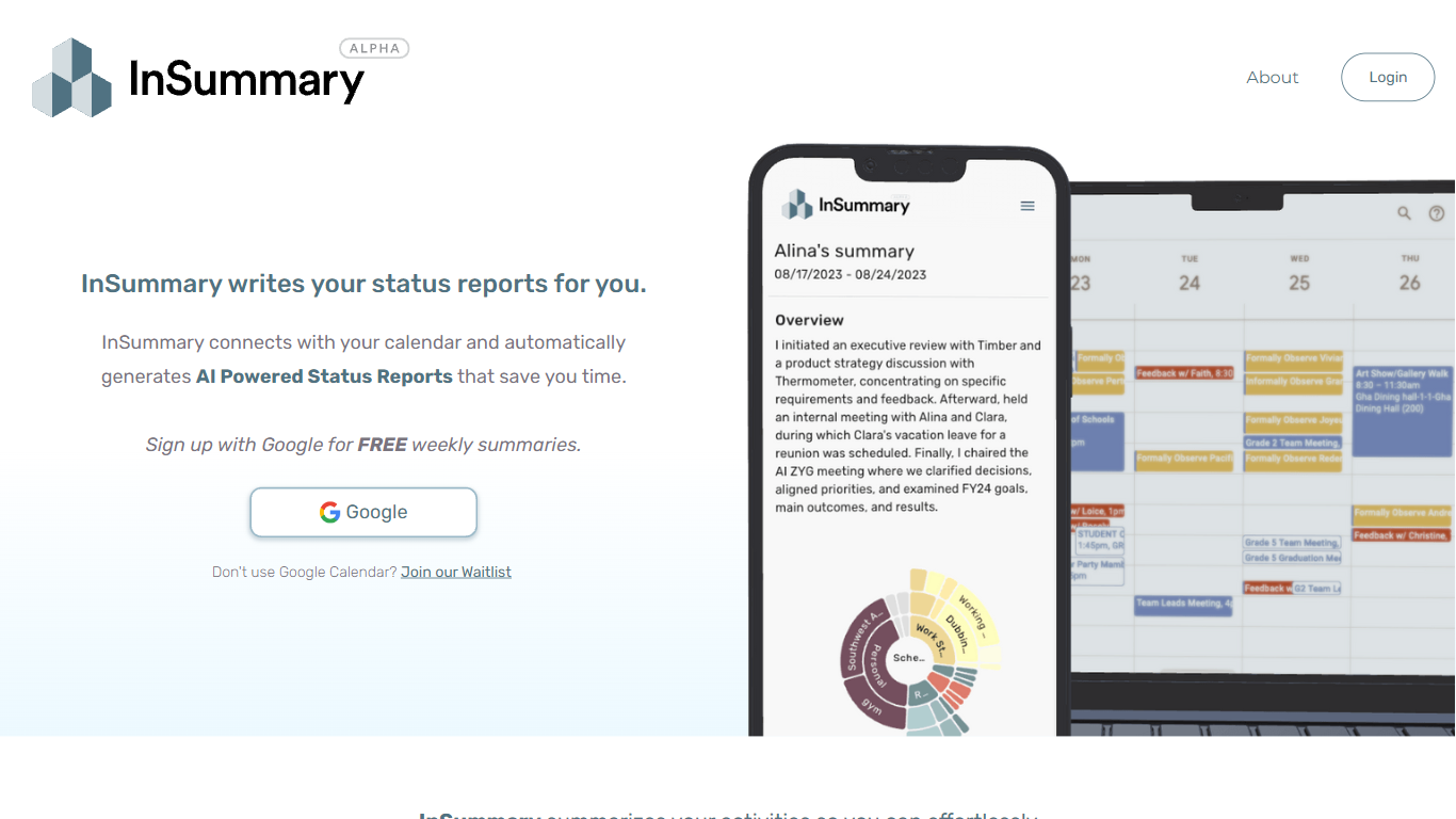 InSummary – Intelligent Status Reports