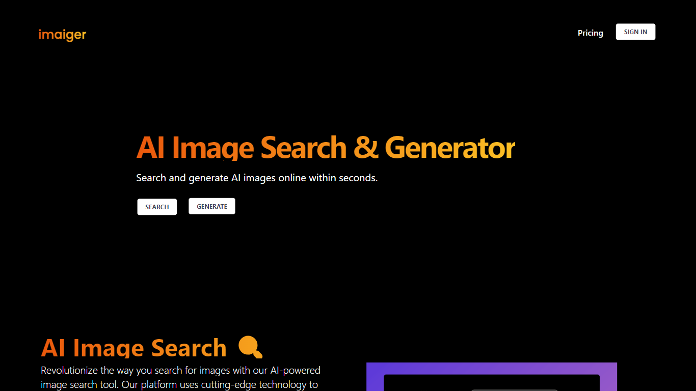 AI Image Search By Imaiger