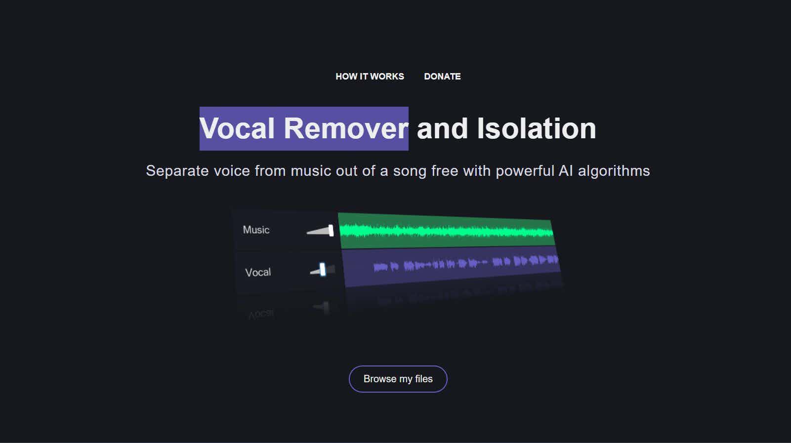 Vocal Remover and Isolation
