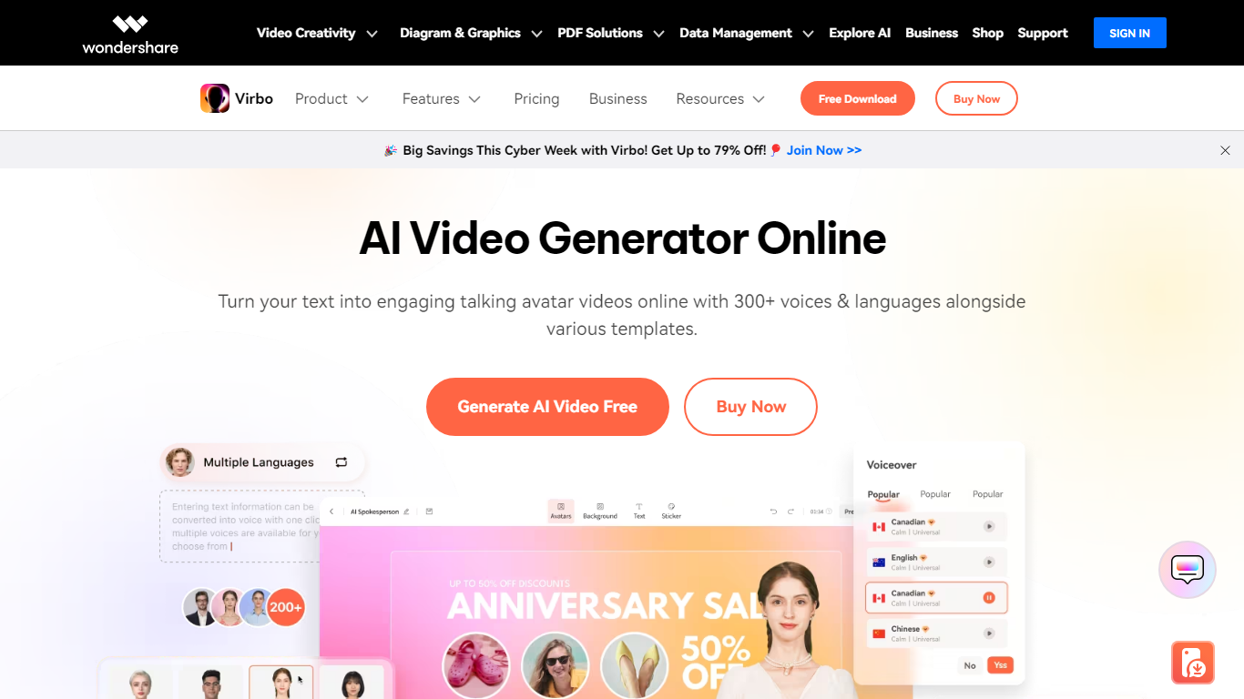 AI Video Generator By Wondershare