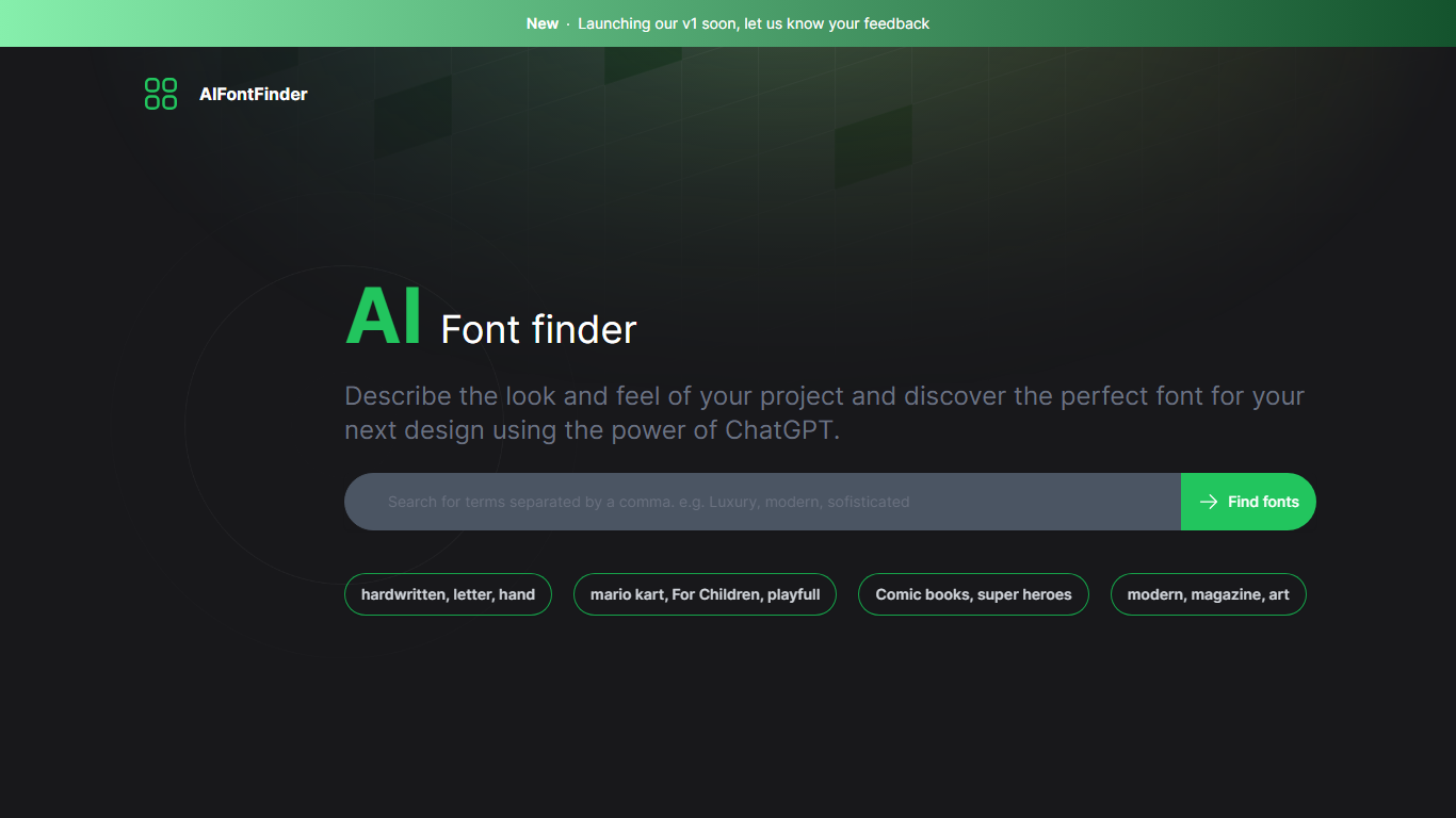 AI Font finder