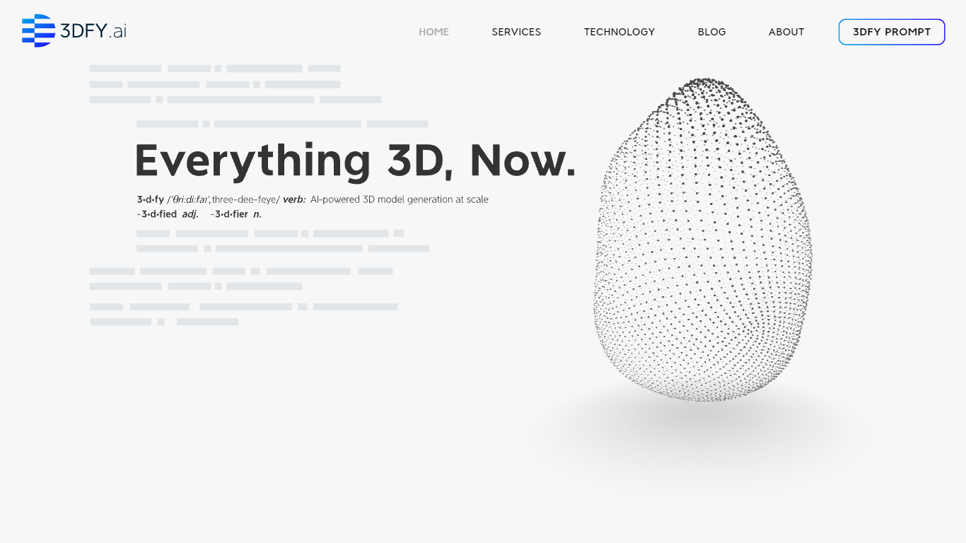 3DFY.ai - AI 3D Object Generators}
